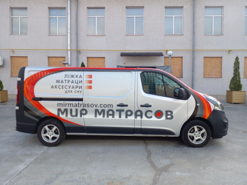 Брендирование авто для компании "Мир матрасов"