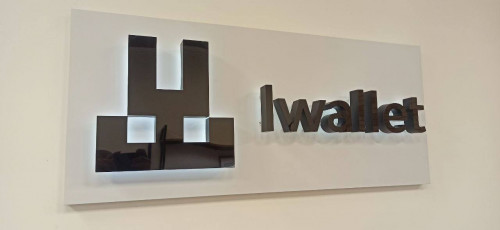 Световая интерьерная вывеска для компании во Львове